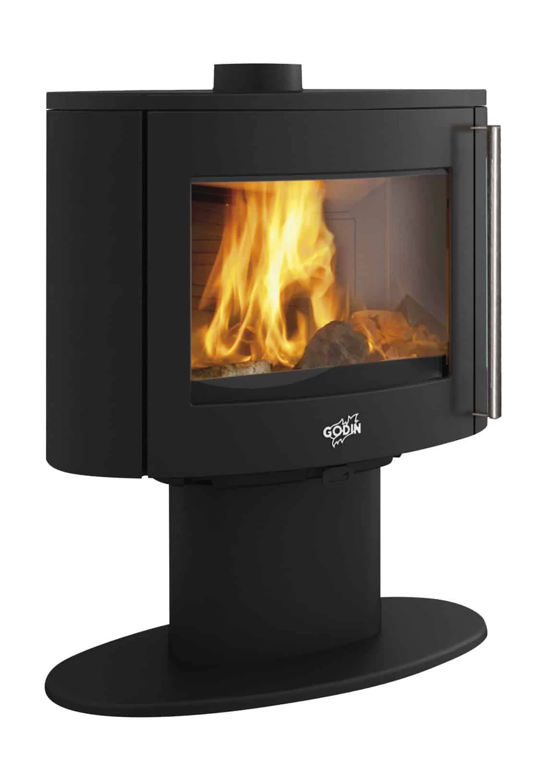 Poêle à bois Godin Coggia 1V sur pied