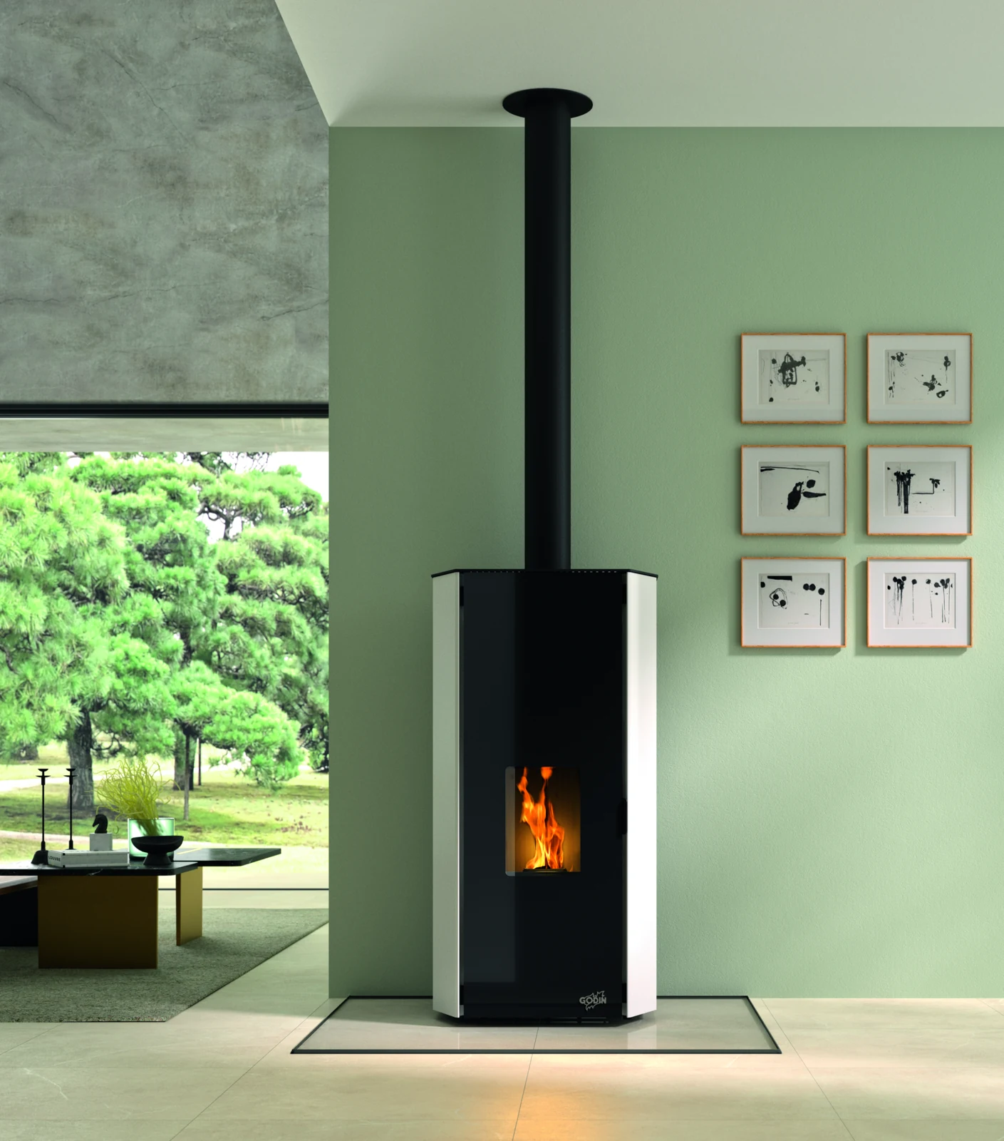 Poêle à granulés Godin TRANA 2 9kW