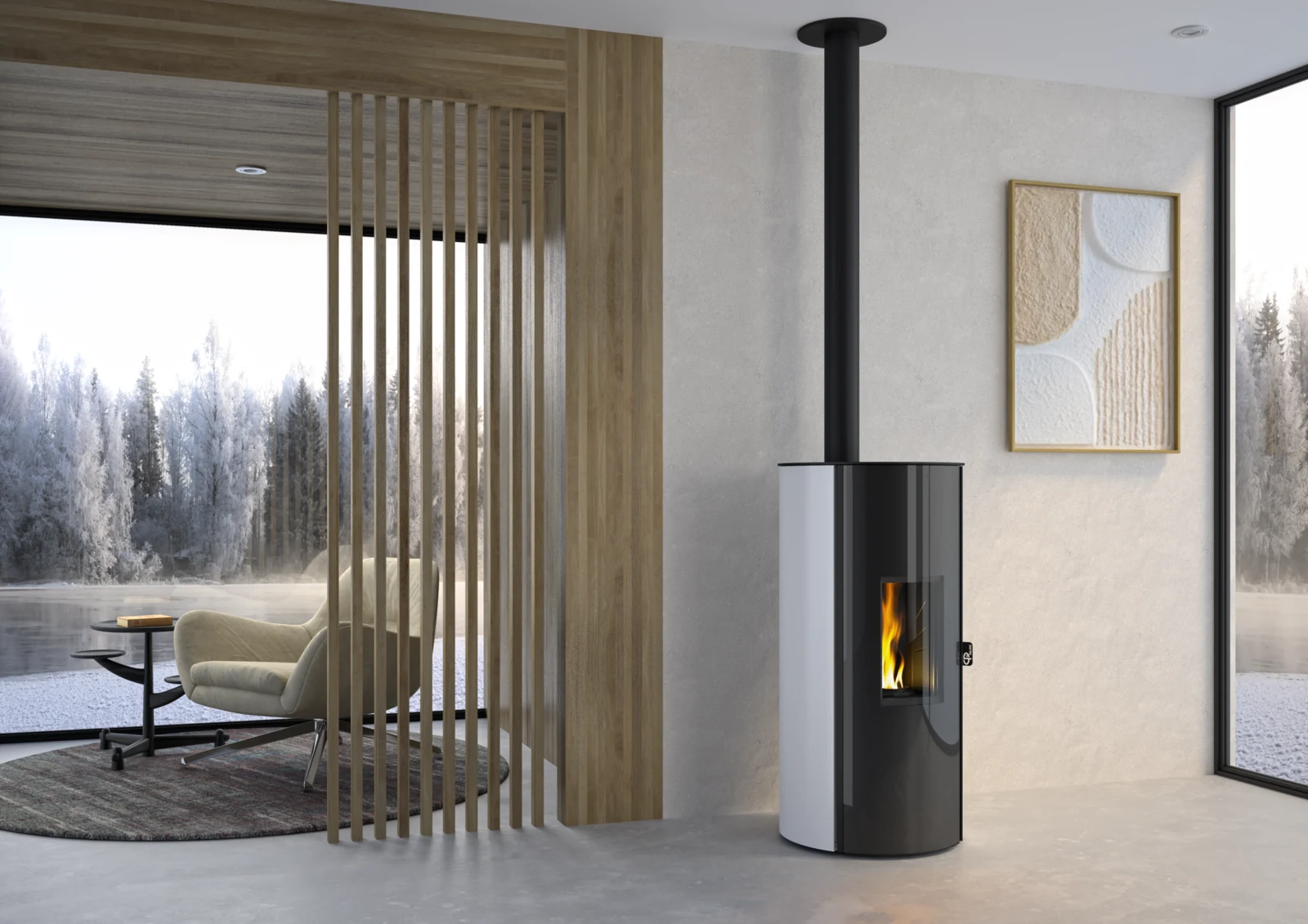 Poêle à granulés Cheminées Philippe TOMUS 6 & 9kW