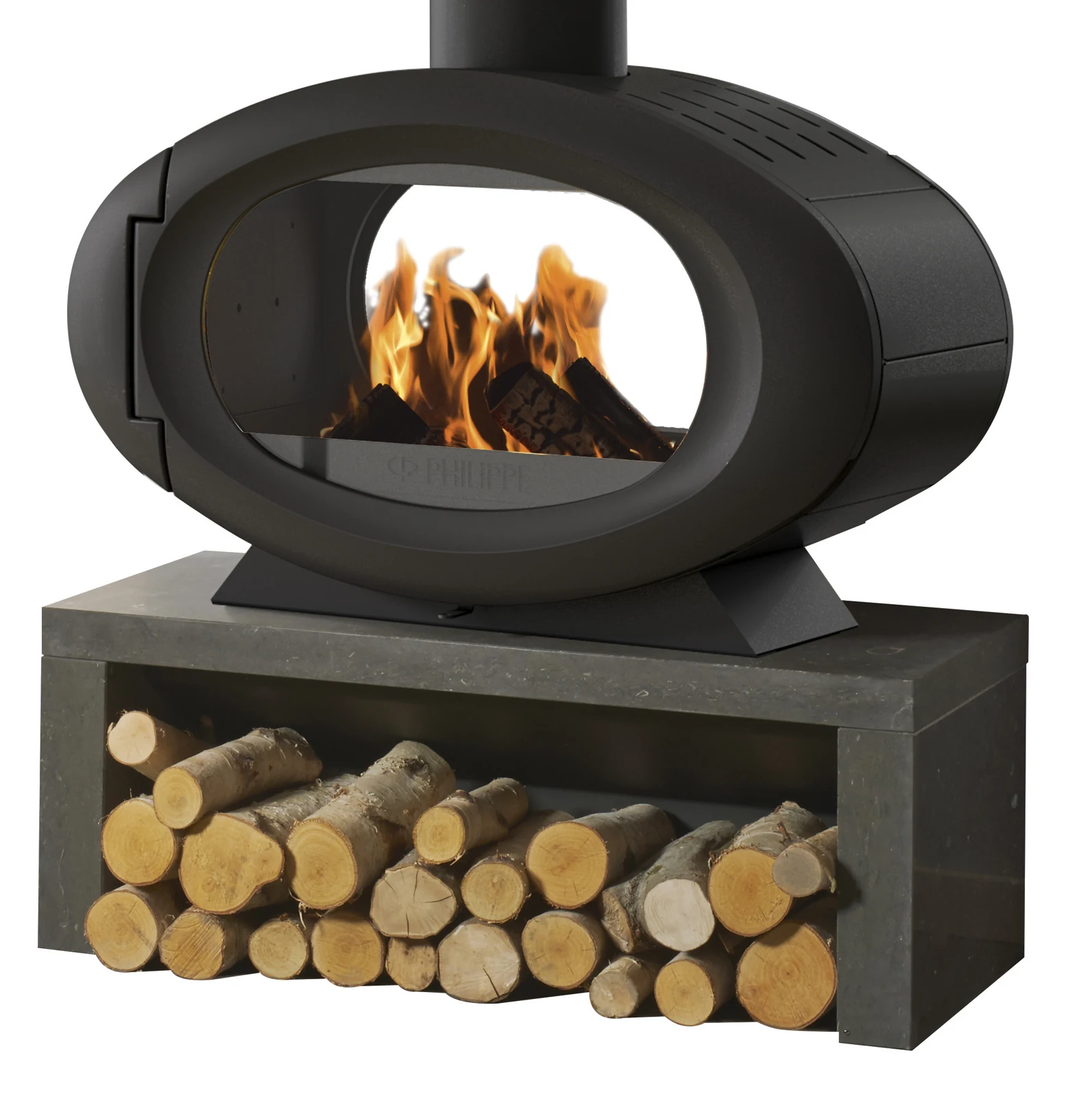 Poêle à bois Godin Etival DF 2