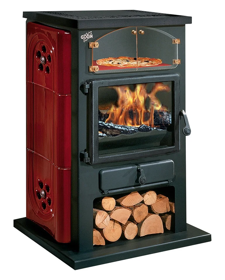 POELE A BOIS CHAMONIX XXL acier ceramique